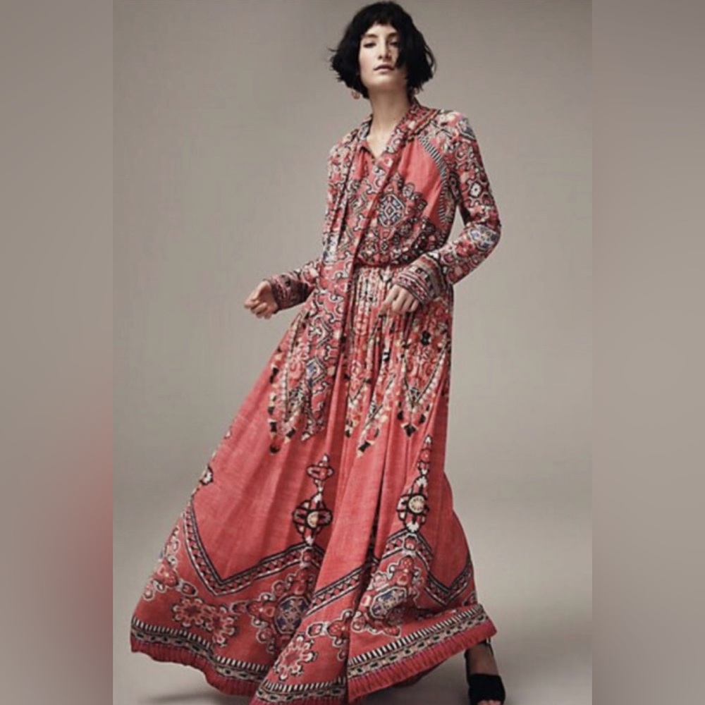 Hemant & Nandita Rare Suzana Batik beaded Silk Sequin Maxi